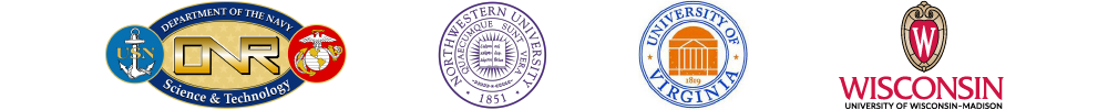 ONR, Northwestern, University of Virginia, and University of Wisconsin-Madison logos